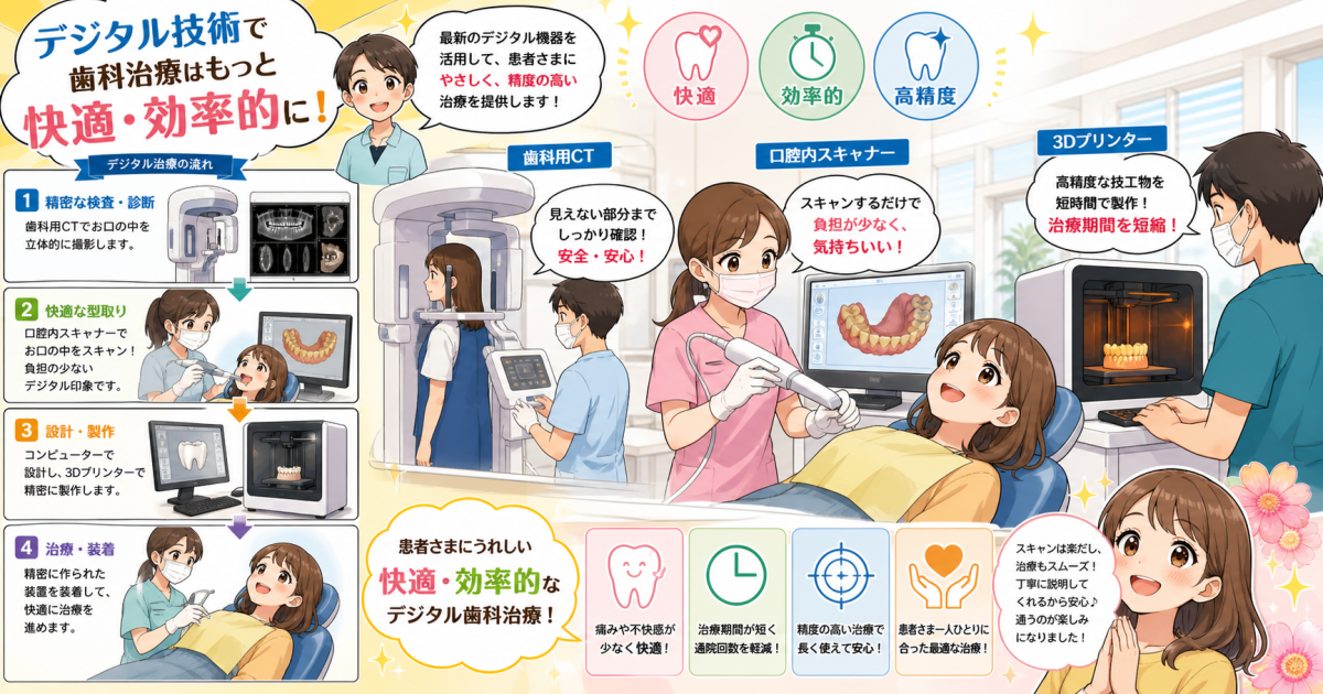 通院負担を軽減!最新デジタル設備がもたらす効率的な治療プロセス