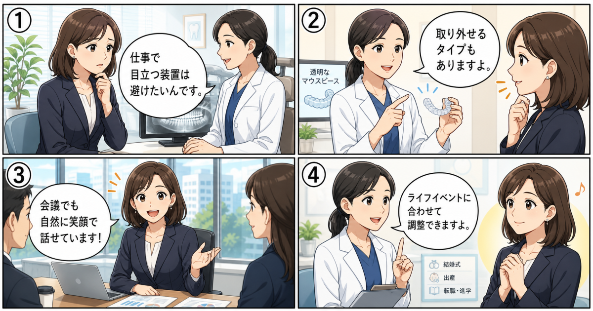 歯周病や銀歯・差し歯がある場合の大人矯正の進め方